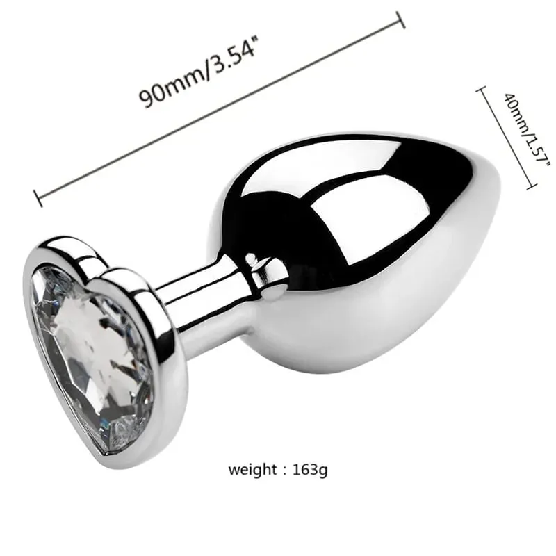 S/M/L Metal Anal Plug Butt Plug Sex Toy Butt Toy for Women Men Couples Gay Adult Game Masturbator Anal Diamond Sex Shop