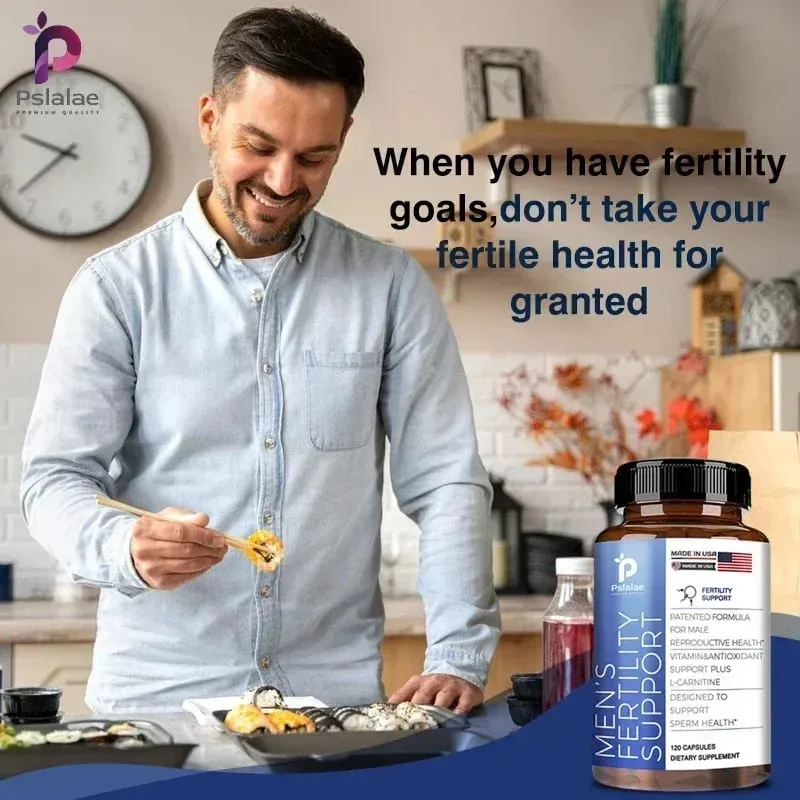 Fertility Capsules for Men Increase Sperm Quality Vitality Sperm Motility Count Booster Support Supplement
