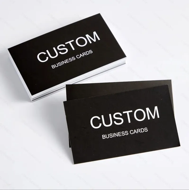 200/500/1000pcs Customizable Cards Personalized Business Cards with Acrylic Storage Box Matte Film Thank You Invitations