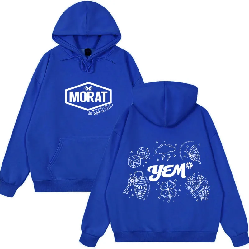 Band Morat Yem World Tour 2026 Print Hoodie Men Women Fashion Clothing Pullover Long Sleeves Loose Hip-hop Sweatshirts Fan Gifts