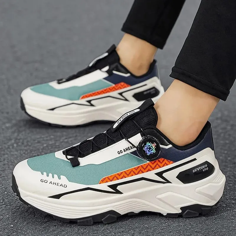 Mens Sneakers Casual Outdoor Anti Slip Shock-absorbing Versatile Off Road Hiking Shoes Kumportable Soft Sole Running Shoes Man