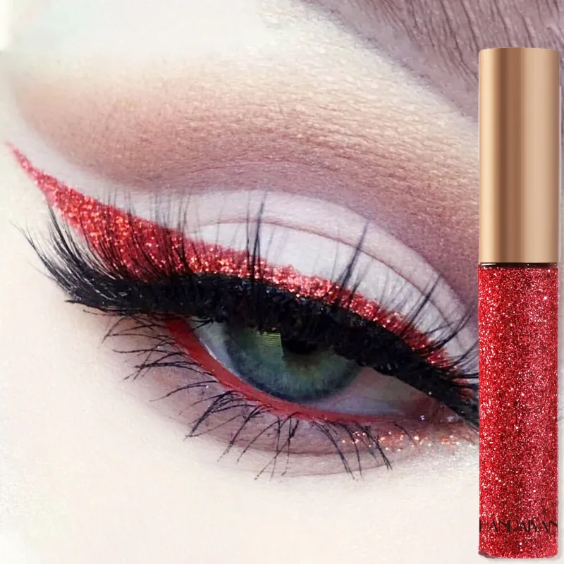 Glitter Liquid Eyeliner Pen Sparkly High Shine Pigment Stage Diamond Eyeshadow Long Lasting Waterproof Eye Makeup