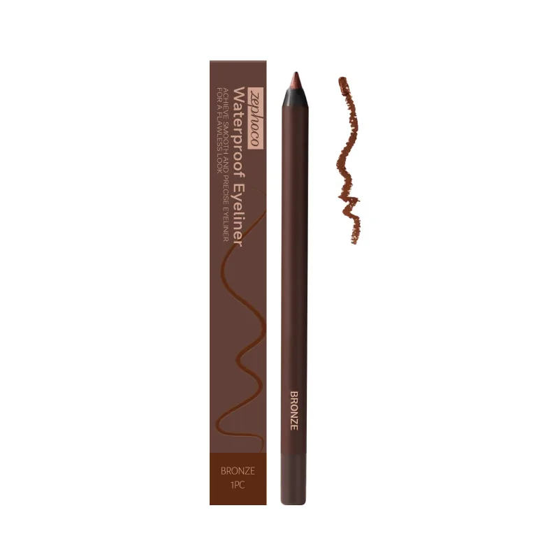 Zephoco Gel Eyeliner Pen Waterproof Smooth Eye Makeup Long Lasting Sweat Proof Oil Proof Smudge Proof Eye Liner Pencil Makeup