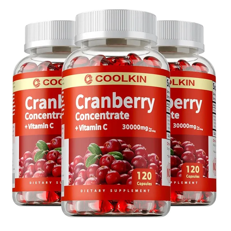 Cranberry Capsules - Beauty and Skin Care Urinary Tract Health Anti-aging Eye Protection Improve Appetite