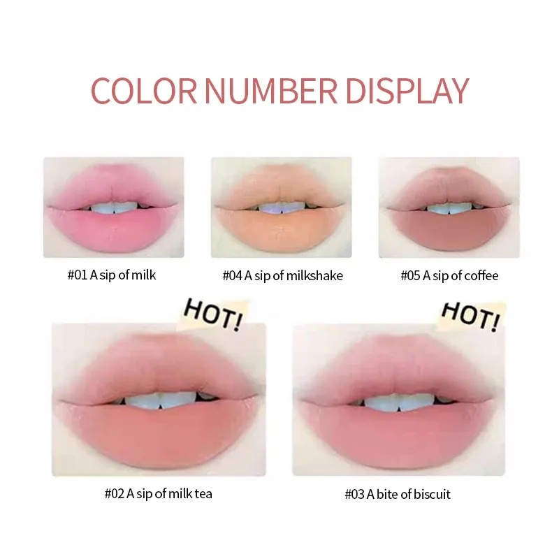 Matte Lip Liner Outline Lips Lipstick Pen Waterproof Long-lasting Color Lip Pencil Lipstick Pen