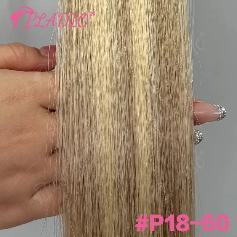 20 40 60pcs เทปต่อผม 100% ผมมนุษย์ตรง 14-22 นิ้วสี #4 เพิ่มปริมาณขยายความยาวสำหรับผู้หญิง