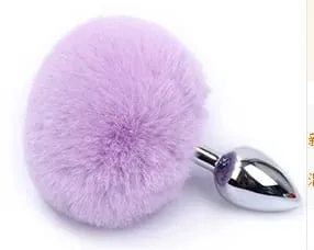 Cola de conejo de peluche, tapón Anal de cola de zorro, tapón Anal de Metal, masajeador de próstata, Cosplay erótico, juguete sexual para mujeres y adultos, juguete para regalo
