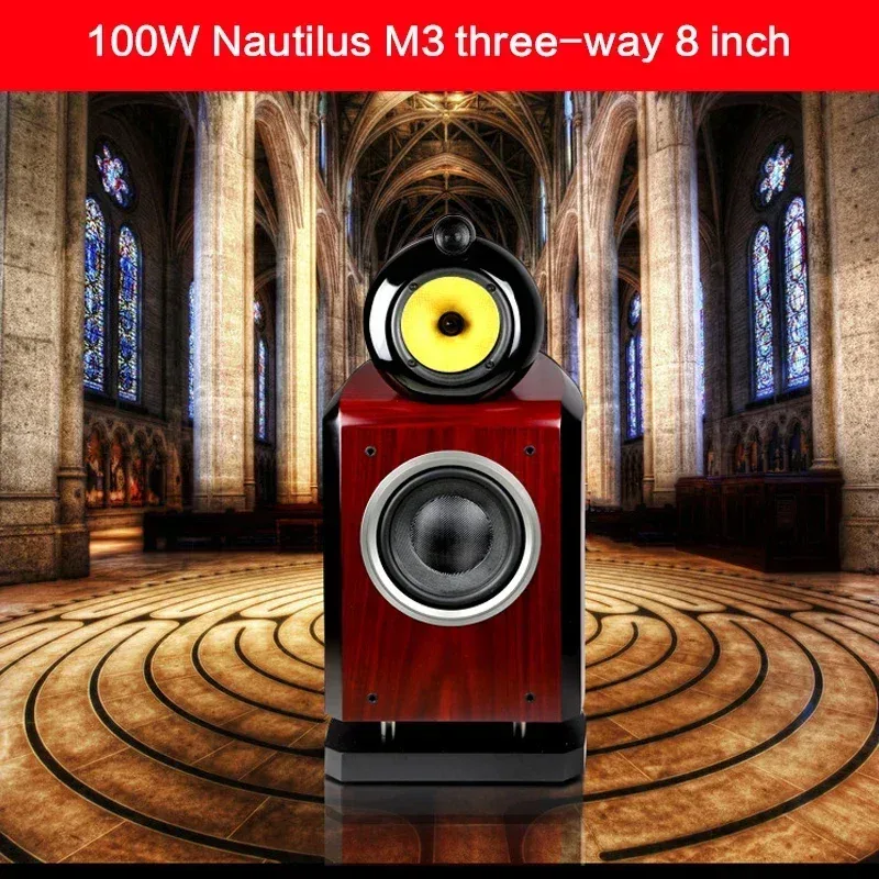 150W 8 นิ้วบ้านชั้นลำโพง Nautilus M3 3-way Bass Fever-grade Hifi High-fidelity High-end Bookshelf Passive ลำโพง 6Ohm