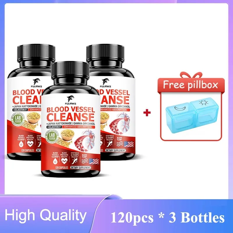Blood Vessel Cleanse Capsules Clean Flexible Vessels Heart Blood Promote The Best Blood Circulation And Prevent Muscle Cramps — image 8