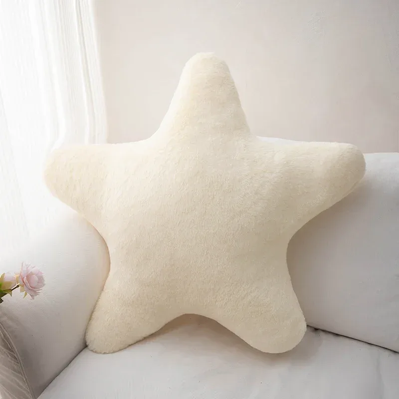 Soft Plush Star Shaped Pillow Decorative Cute Bed Pillow Cushion for Kids Bedroom Living Room - Plush Throw Pillow