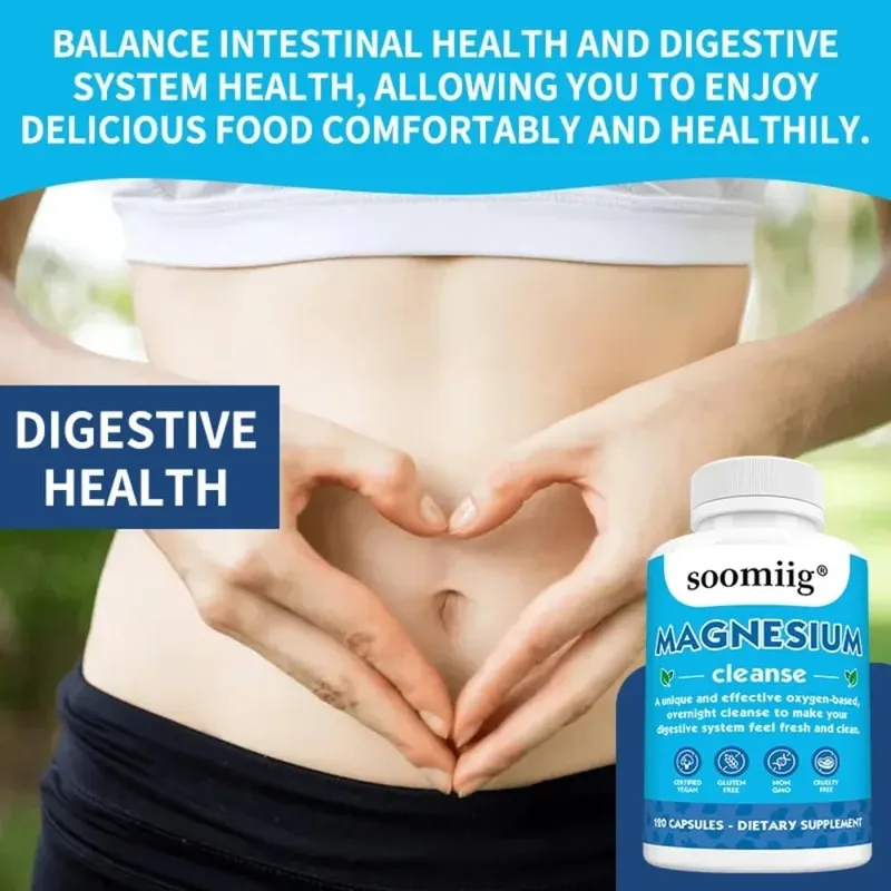 Magnesium Colon Cleanse Detox Occasional Constipation Relief Natural Ingredients Beneficial for Digestion and Gut Health