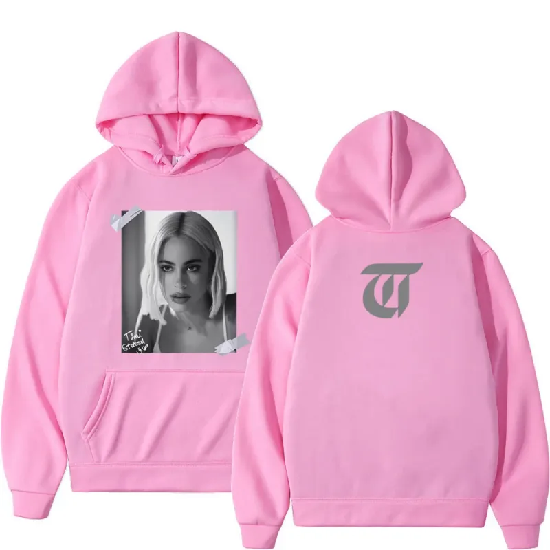 Singer Tini Stoessel Album Vintage Graphic Hoodie Men Women Aesthetic Trend Sportswear Long-sleeved Harajuku Casual Hoodies Tops
