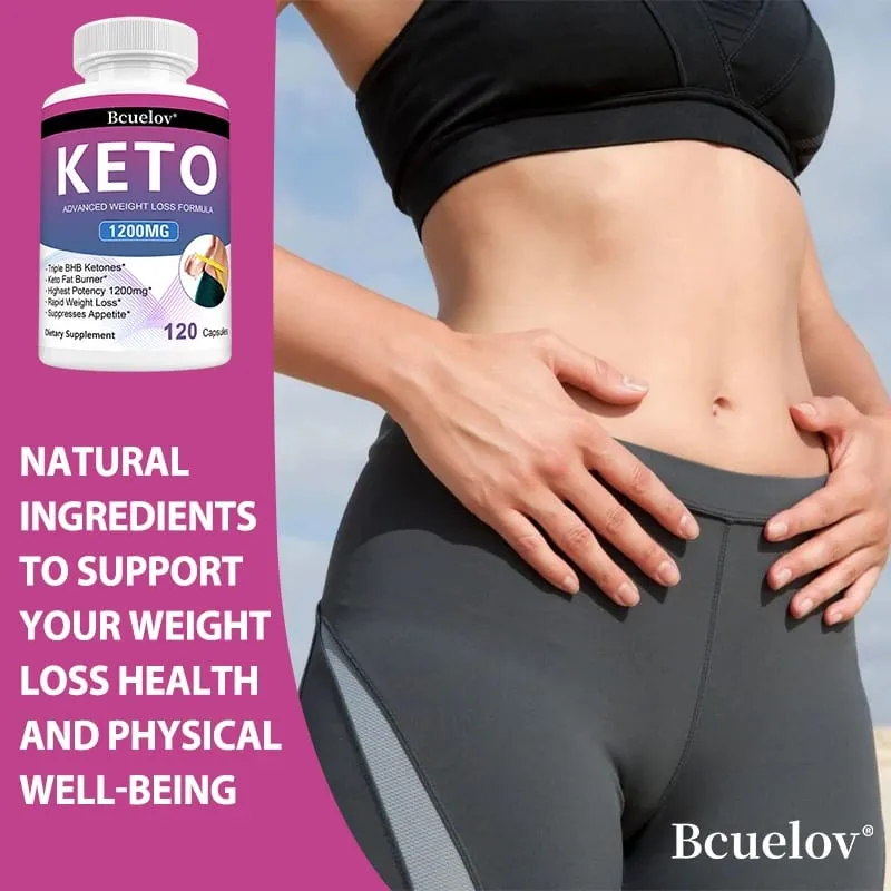 Keto Supplement 120 Capsules Supports Keto Diet for Men and Women Weight Management Energy Support Appetite Control