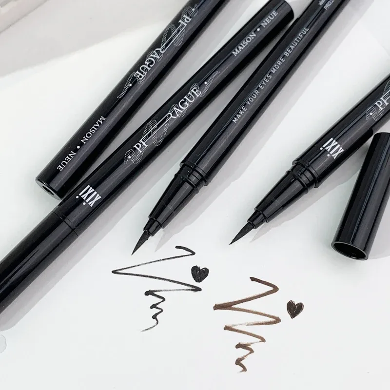 2 Colors Eye Makeup Liquid Eyeliner Long Lasting Waterproof and Non Fading Beauty Make Up Tools Quick Dry Non Halo Dye Eyeliner