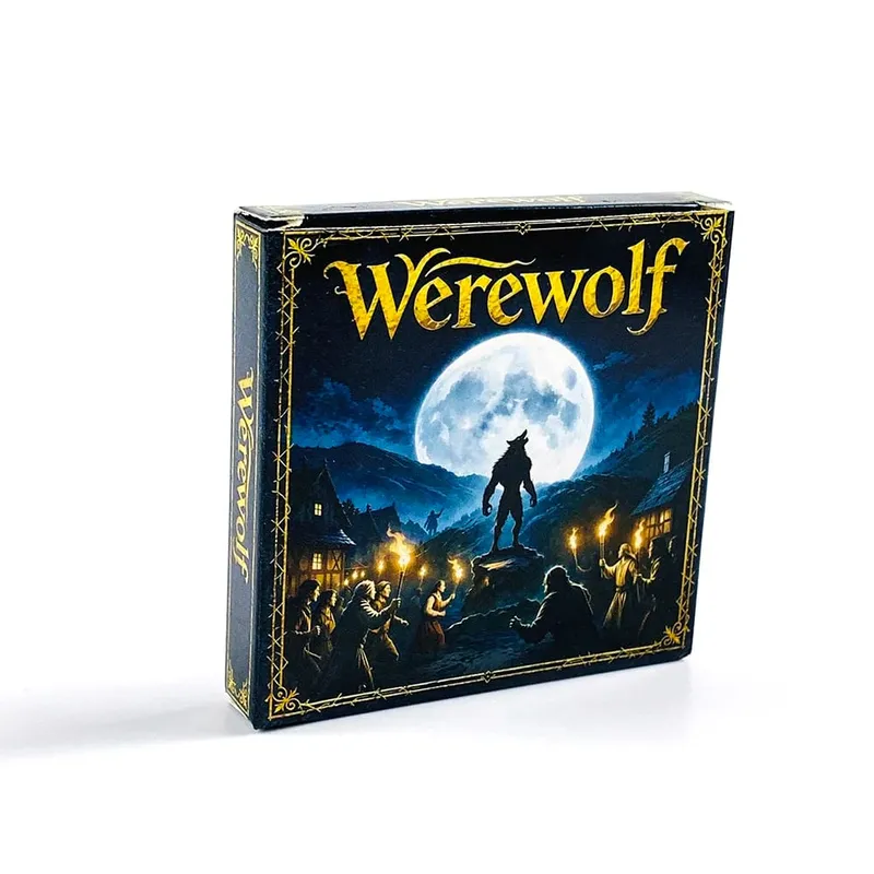 Werewolf Board Game Cards 24 Cards Social Party Game for 8-18 Players with Role Cards & Game Rules Perfect for Family & Friend