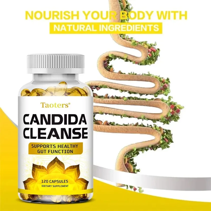 Candida Cleanse - Erkeklere ve Kadınlara Uygun Bağırsak ve Kolon Desteği Temizleme ve Detoksifikasyon Dengesi Sindirim