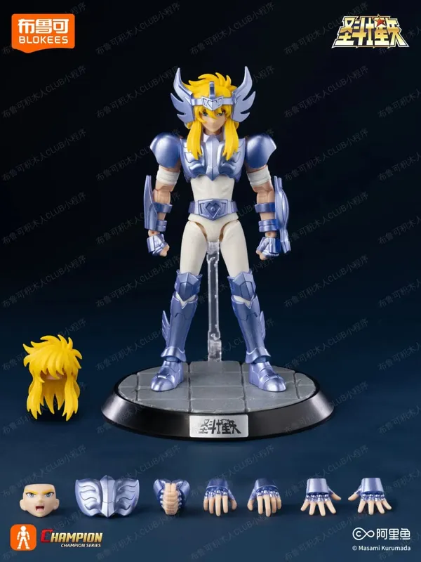 In Stock BLOKEES Saint Seiya CLASSIC CLASS Gold Saint Virgo Shaka Pisces Aphrodite Andromeda Cygnus EX Gold Assembled Model Toys