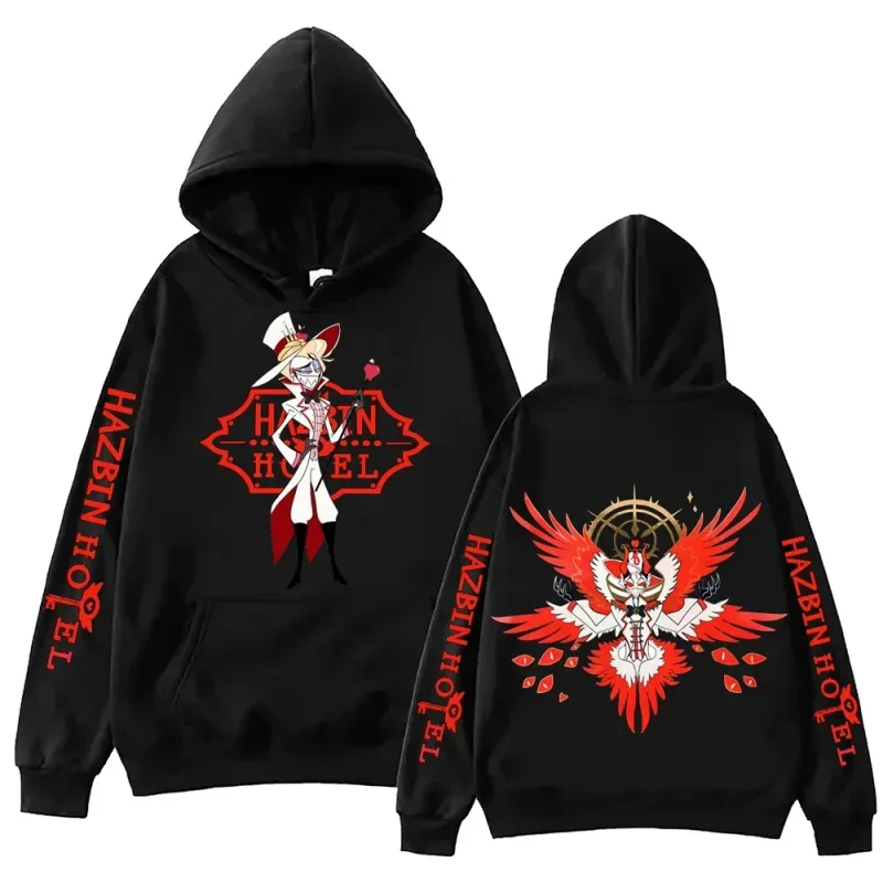 2026 Žhavý film Hazbin Hotel Lucifer Morningstar Mikina Muž Žena Harajuku Mikina Mikiny High-hend Luxusní žhavý produkt Unisex
