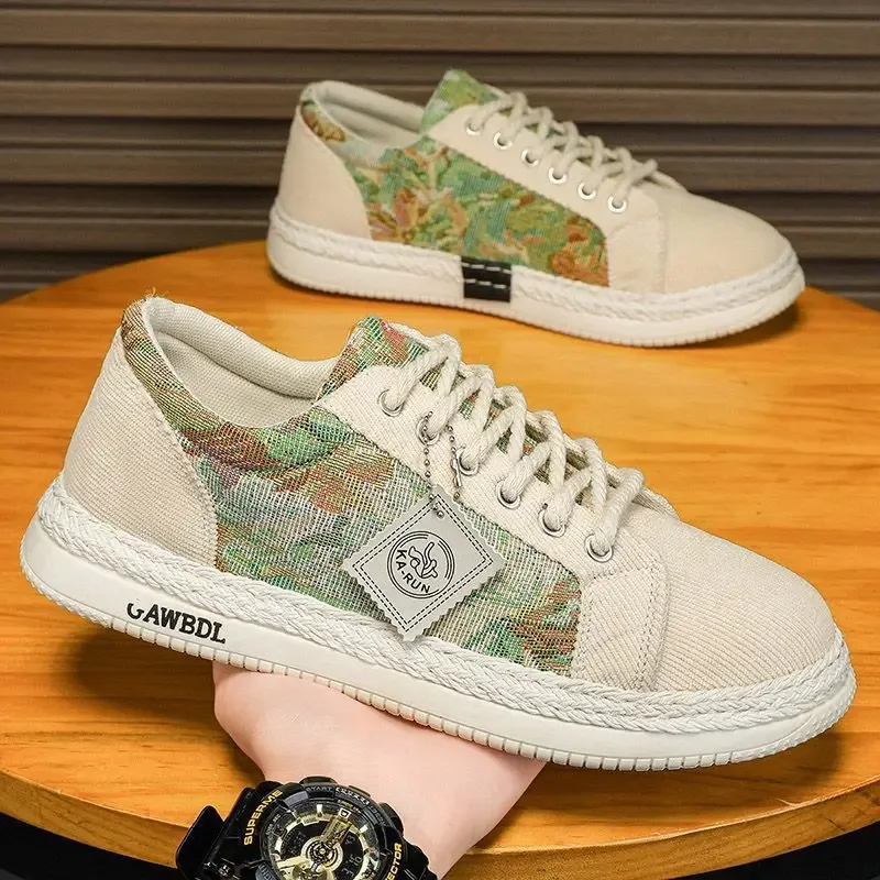Men Canvas Shoes Casual Flat Comfort Breathable Lightweight Daily Wear Free Shipping Male Sneakers Men's Sneakers And Casual Sho