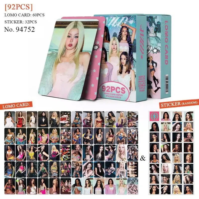 92PCS Korean Hot Idol New Album "WILD" HD Lomo Cards MANON SOPHIA DANIELA LARA MEGAN YOONCHAE High Quality Small Cards Fans Gift