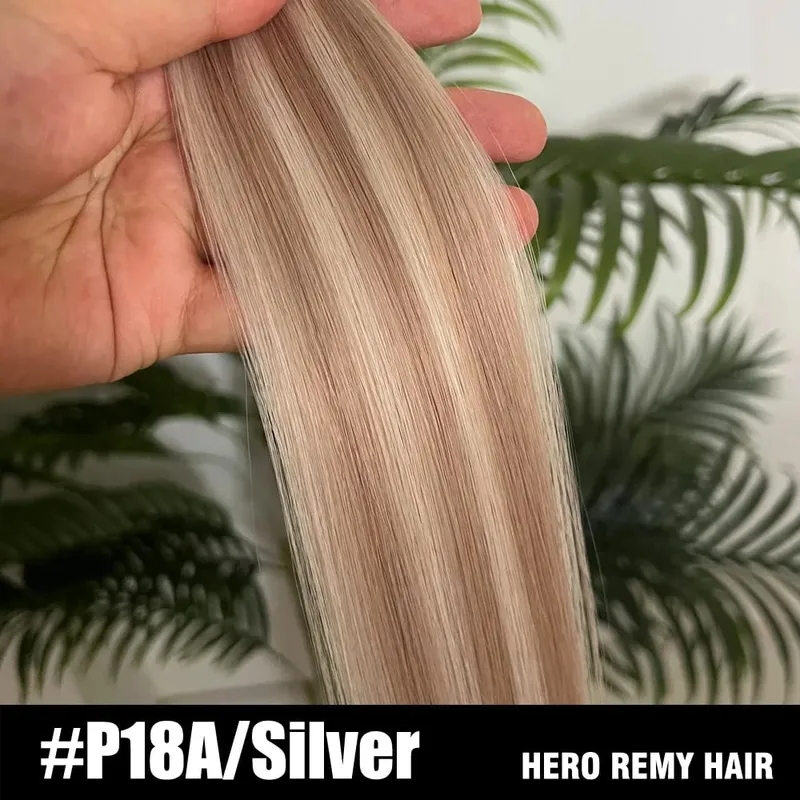 Natural PU Skin Weft Invisible Injection Tape In Human Hair Extensions Double Side Blonde Tape Ins Hair Extensions 2.5g/pieces