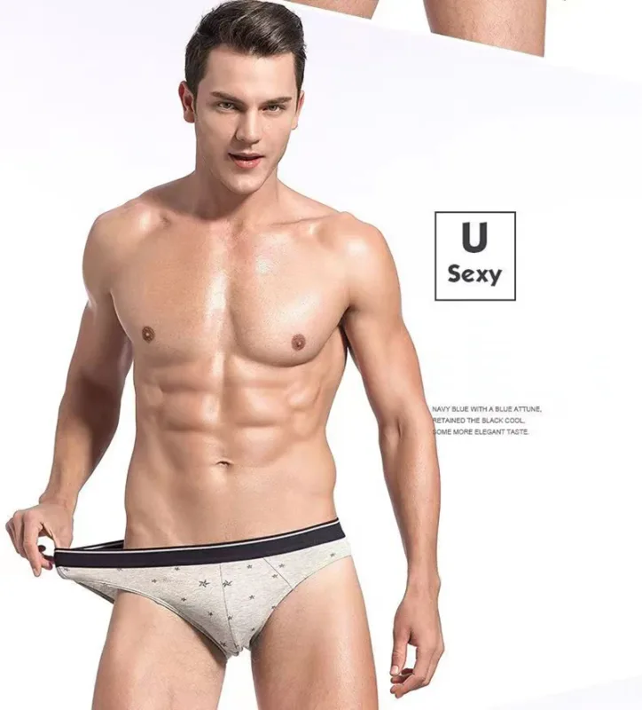 1 Teile/los Briefs Männer Unterwäsche Sexy Dessous Männlichen Höschen Baumwolle Unterhose Atmungsaktive Cueca Gestreiften Calcinha Großhandel Viele 5190