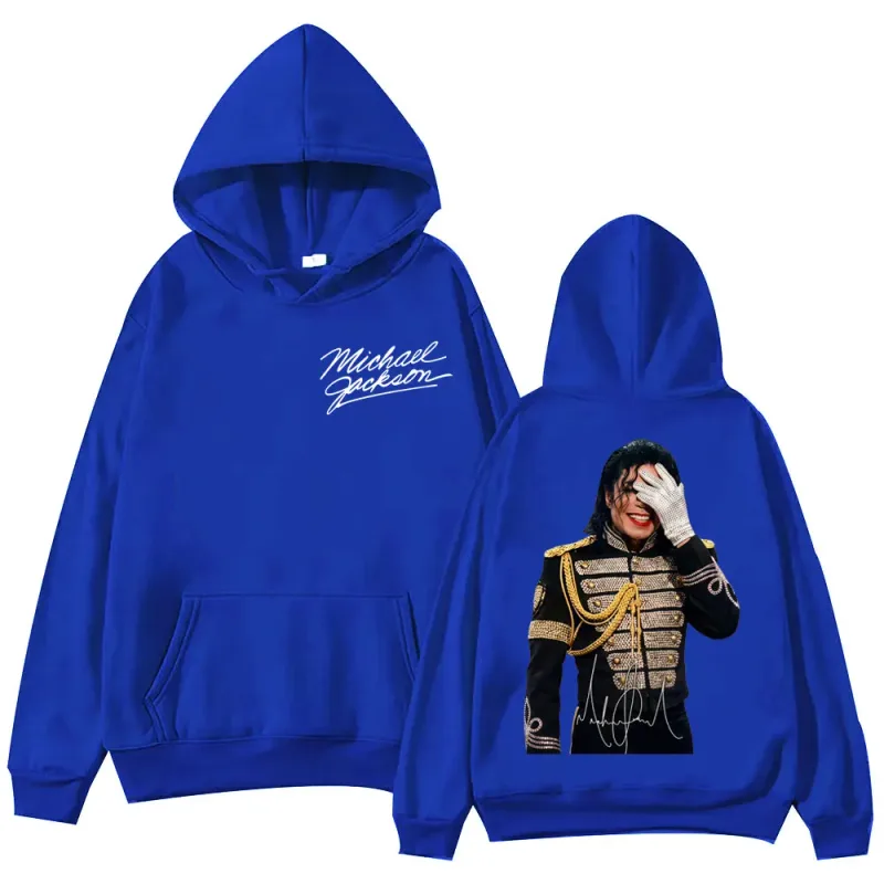 90's Classics Michael Jackson Graphic Hoodies Men Women Harajuku Rock Style Pullovers Vintage Fashion Long Sleeve Sweatshirts