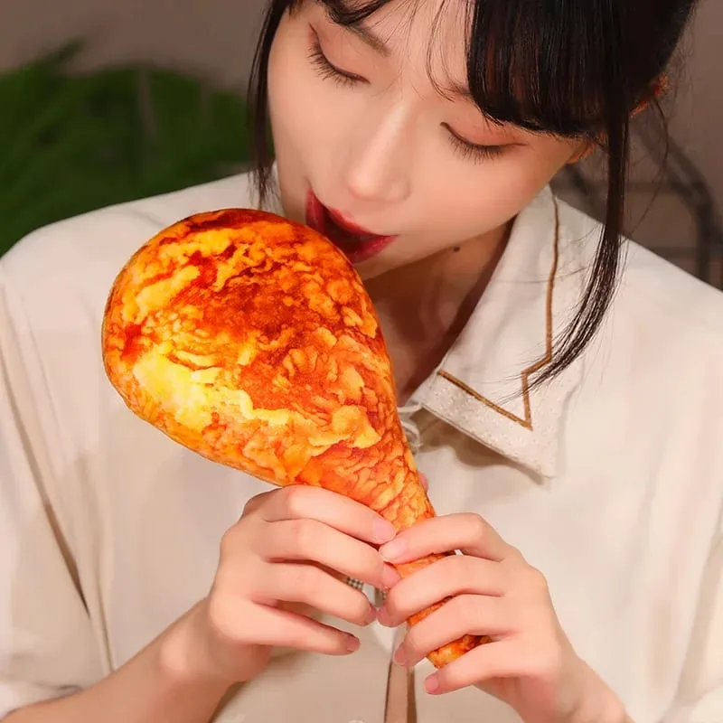 Simulated Crispy Fried Chicken Legs Simulated Food Fried Chicken Soft Stuffed Plush Toys Creative Throw Pillow Sofa Cushion