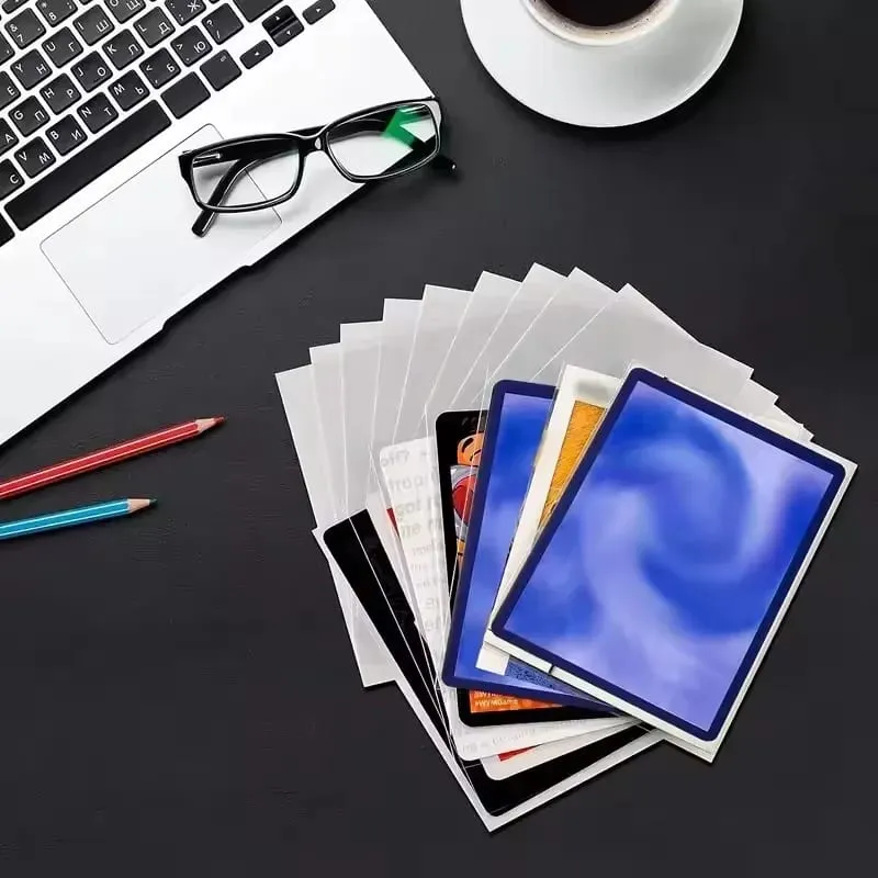 100/300Pcs Soft Transparent Card Sleeves Premium Clear Plastic Sleeves Playing Games Collectible Card Protector Cards Sleeves