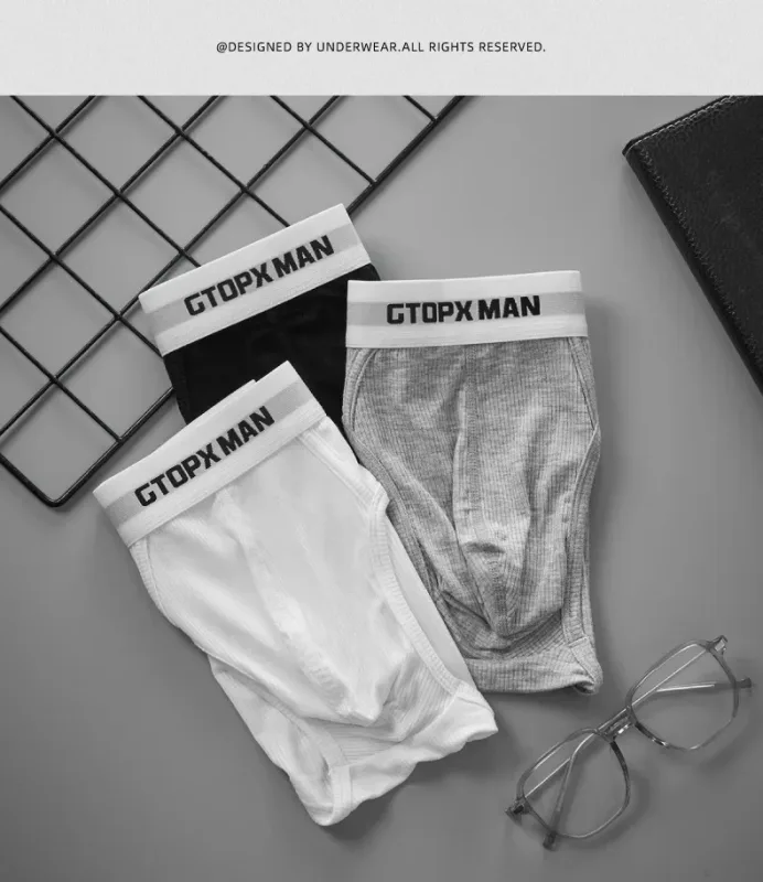 3Pack Summer Single Layer Mens Underwear Low Rise Briefs para sa Mga Lalaki Elastic Comfort Fit Underpanties Ropa Interior Hombre — image 10