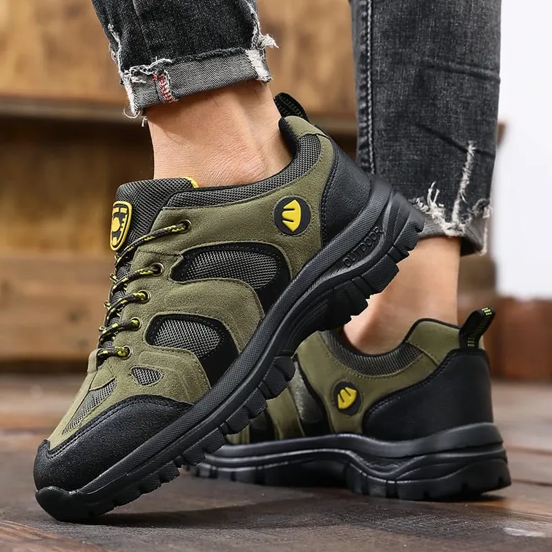 Outdoor Hiking Shoes for Men Anti Slip Wear-resistant Hiking Sneakers 2026 New Comfortable Breathable Durable Camping Mens Shoes