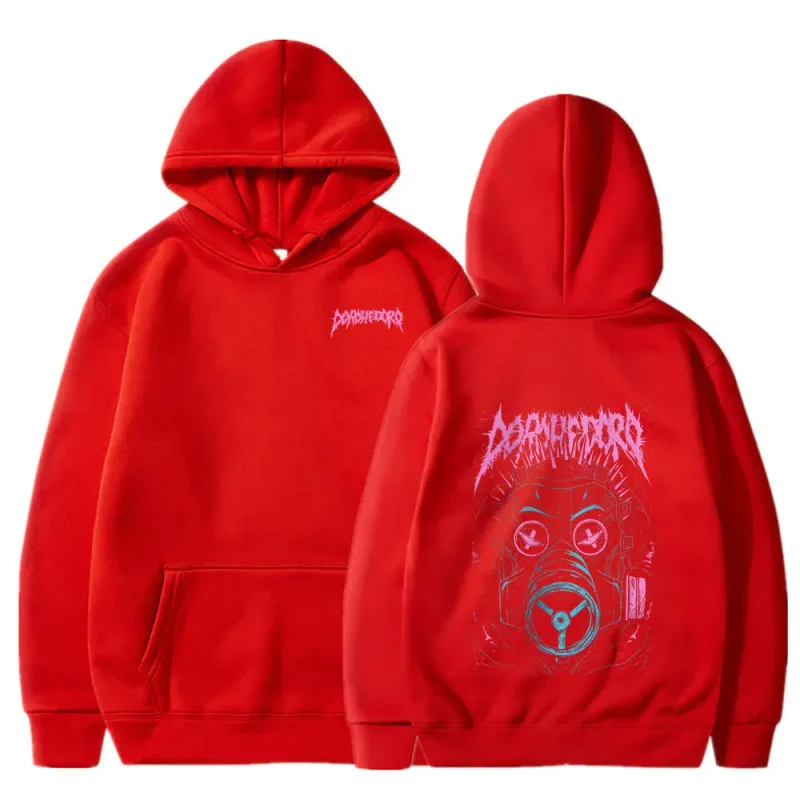 Sudaderas con capucha con estampado de Anime Dorohedoro Kaiman Bienvenido al caos Japón Manga sudaderas hombres mujeres Tops Casual estilo de gran tamaño ropa de calle