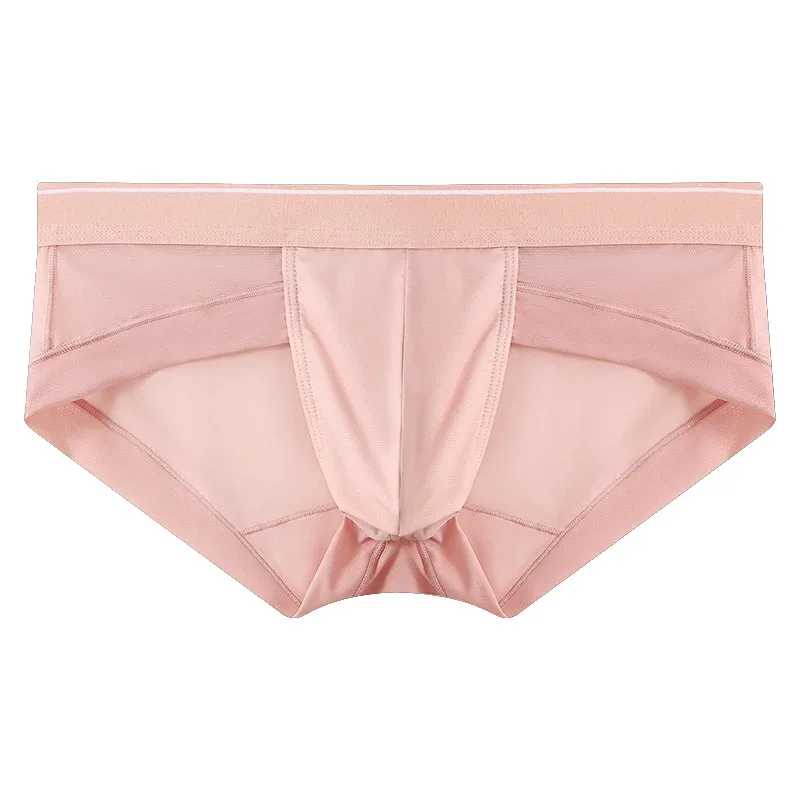 Slip da uomo Custodia 3D traspirante Intimo bikini da uomo leggero Morbido e confortevole Triangolo elastico ad asciugatura rapida per l'estate