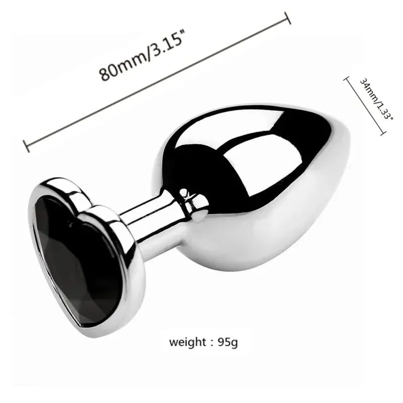 S/M/L Metal Anal Plug Butt Plug Sex Toy Butt Toy for Women Men Couples Gay Adult Game Masturbator Anal Diamond Sex Shop