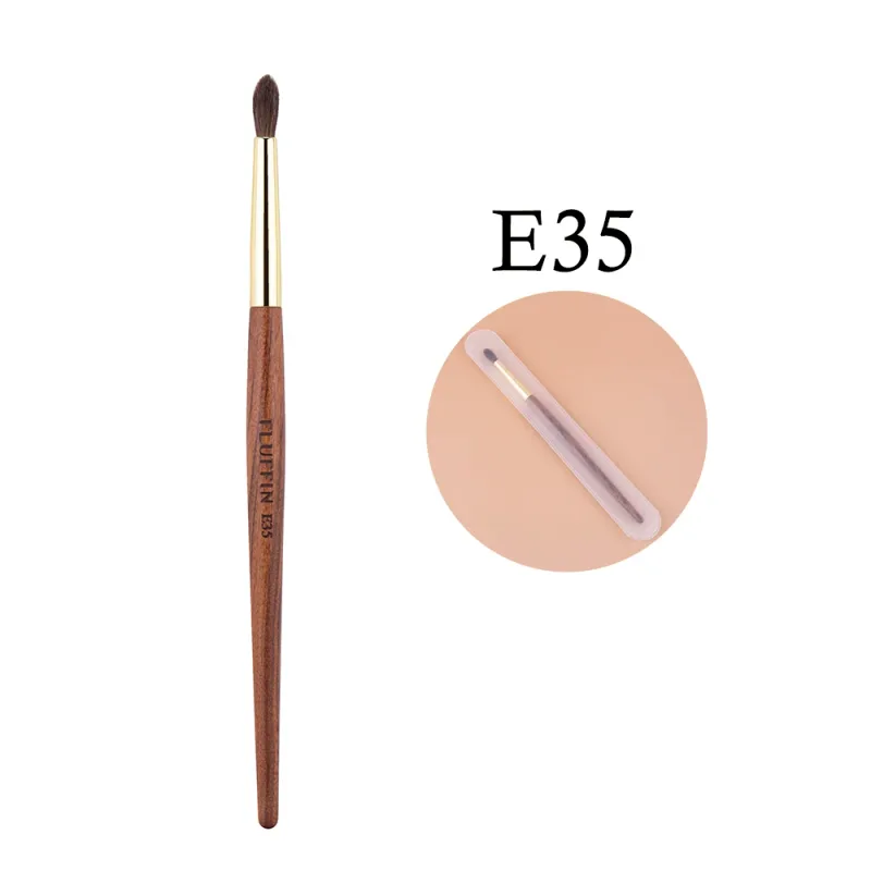 Professional Horse Hair Eyeshadow Crease Blending Brush Eyeliner Smudge Makeup Tool Rosewood Handle Copper Pipe Eye Brushes