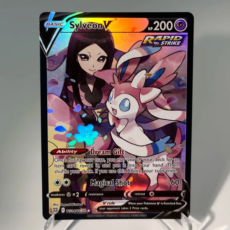 Pokémon GO PKM Cards PTCG6-E GX Rainbow Mewtwo V Dragonite VSTAR Rare Collection Battle Toys Gifts for Hobbies