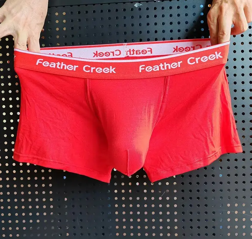 Man Bulge Pouch Underkläder Super Big U-Concex Boxers Elastiska Modal grenfickor Underkläder Underkläder med låg midja Förbättrande kalsonger