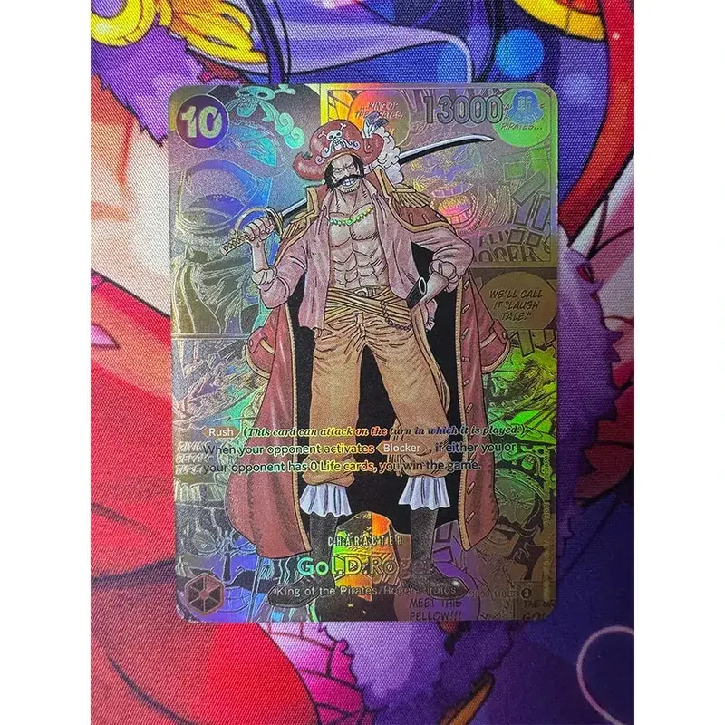 ONE PIECE Roronoa Zoro Monkey D. Luffy DIY Homemade Collection Card English Japanese Version Toys Christmas Birthday Gift