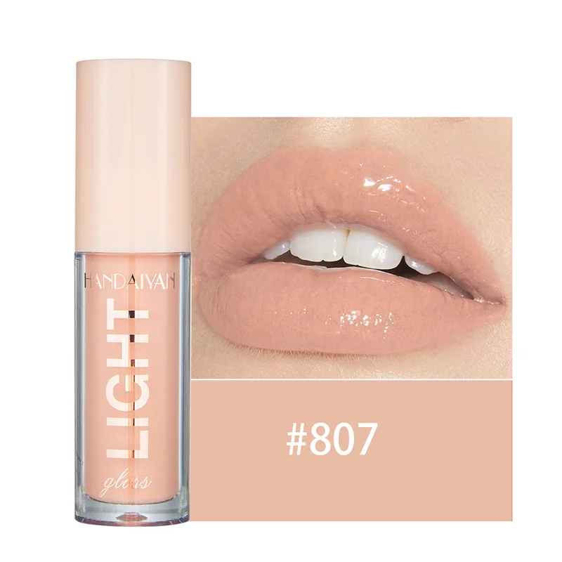 12 barev Mirror Pearl Lesk na rty Dlouhotrvající hydratační lesk Glitter Lip Glaze Vodotěsné sklo Tekutá rtěnka Dámský make-up