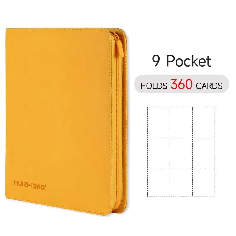 9/12 Pocket Zipper Card Binder Trading card album Durable Side Loading Card for mtg tcg for pokemon for yugioh for football