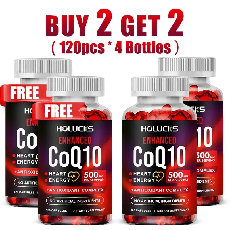 Acquista 1 ricevi 1 gratis! Integratore di CoQ10 da 500 mg per la produzione di energia per la salute del cuore e antiossidante che promuove la luminosità di uomini e donne