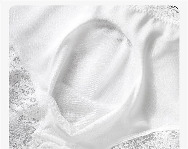 adults 18 plus Satin Sexy men's underwea lace 3D pocket cuecas masculino bow calzoncillos hombre elasticity sexys shopping tøy