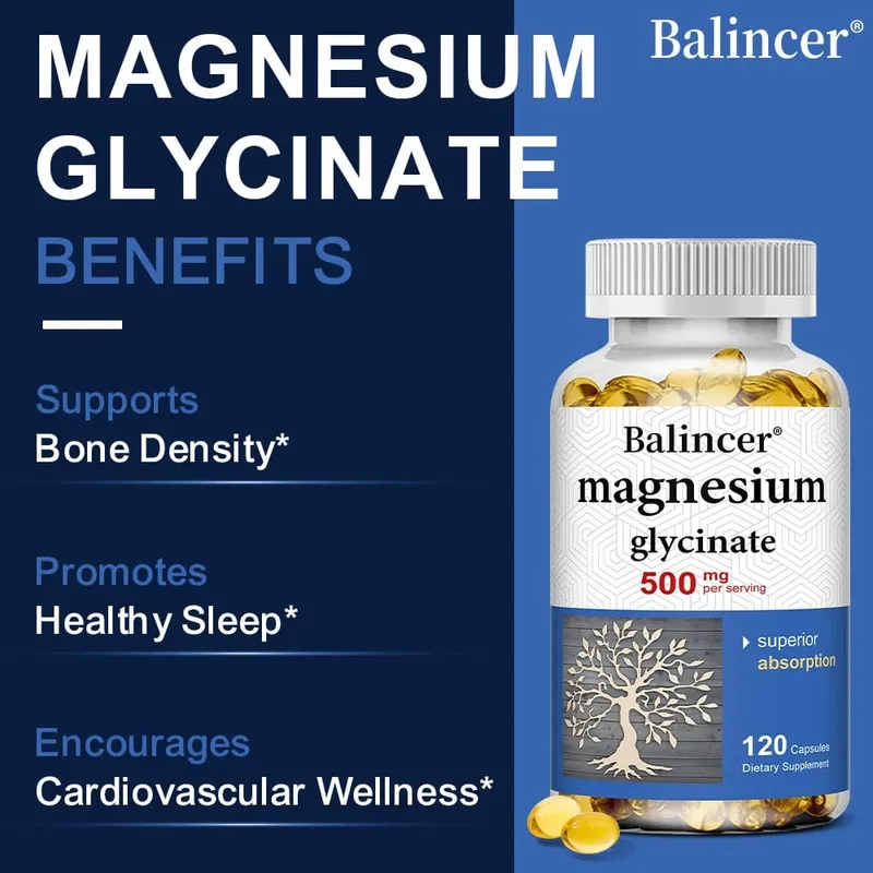 Magnesium Glycinate Capsules 500mg - Sup