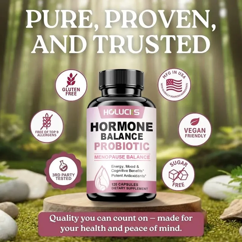 Hormone Balance Probiotic Supports Menopause Balance Relieves Fatigue Mood Swings Improve Digestion & Metabolism