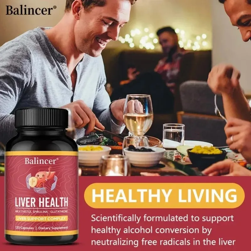 Liver Cleansing Detox Capsules Health Liver Support Colon Cleansing Repair Natural Herbal with Dandelion Milk Thistle