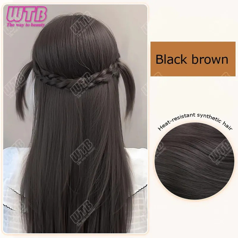 Synthetic Hair Accessories Wig Hair Accessories Cute Headdress Natural Fluffy Braided Modeling Dress up Fake Braids Wig