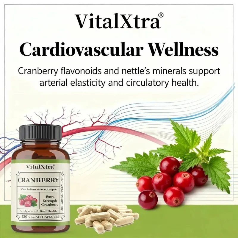 Cranberry Capsules - Supports Cardiovascular Health Enhances Immunity Supports Urinary Tract Health