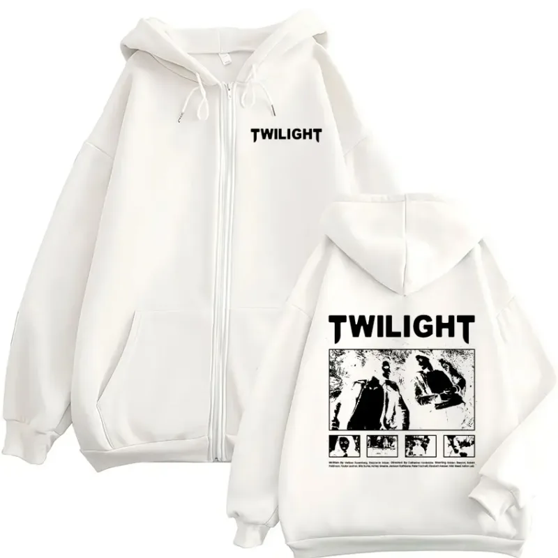 Twilight Edward Cullen Bella Swan Vampire Werewolf Zipper Hoodies Men Women Clothing Oversized Zip Up Hooded Sweatshirts Jackets