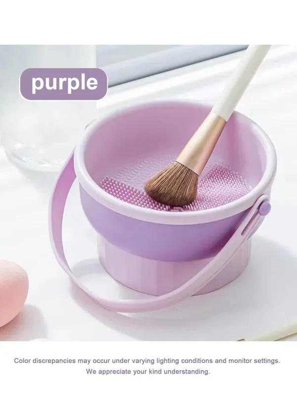 Make-up-Pinsel-Reiniger-Schüssel, All-in-One-Wasch-, Trocken- und Aufbewahrungsregal, sanftes, nicht beschädigendes Reinigungswerkzeug für Pinsel, Schwämme und Mixer