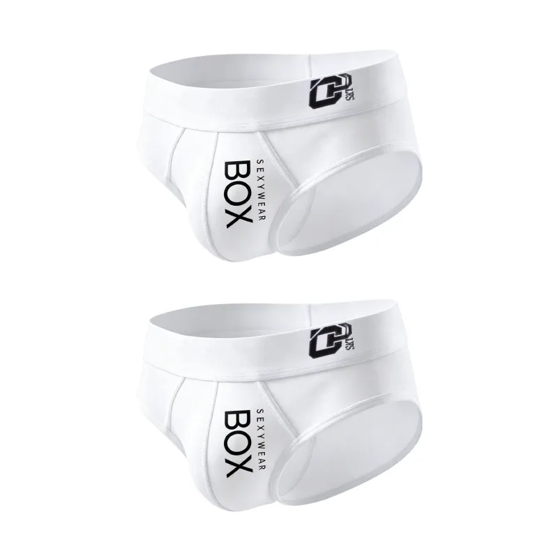 1/2Pcs High Quality Low Waist Sexy Mens Underwear Briefs Letter Print Men's Lingerie Cotton Men's Briefs Bikini Man Underpants